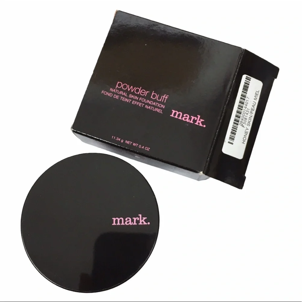 mark Powder Buff Natural Skin Foundation Pressed Powder Compact Shade Honey Skin
